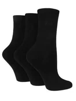 Pringle 3pk Gentle Ankle Grip Socks - Black, Women