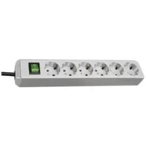 Brennenstuhl 1159550015 Power strip (+ switch) 6x Light grey PG connector