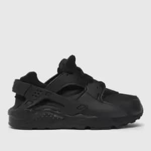 Nike Black Huarache Run Junior Trainers