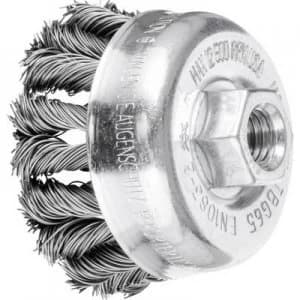 PFERD HORSE COMBITWIST Cup brush, zopft 65 x 22mm wire thickness 0.5 Mm with thread M14 43305051