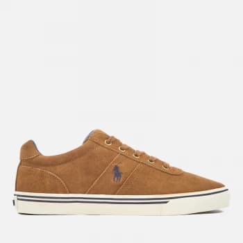 Polo Ralph Lauren Mens Hanford Vulcanised Suede Trainers - New Snuff - UK 10 - Tan