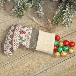 Grey Alpine Stocking with 100g Belgian Chocolate