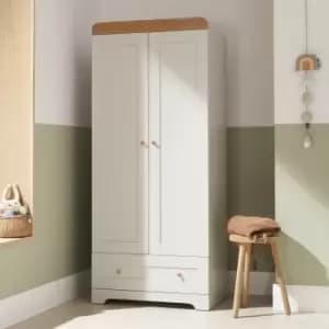 Tutti Bambini Rio Grey and Oak Double Wardrobe with Drawer