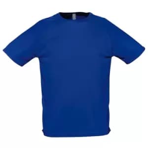 SOLS Mens Sporty Short Sleeve Performance T-Shirt (3XL) (Royal Blue)