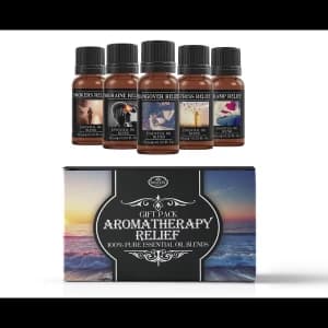 Mystic Moments Aromatherapy Relief Essential Oils Blend Gift Pack