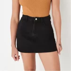 Missguided Line Mini Skirt - Black
