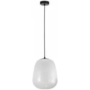 Keter Smoky Dome Pendant Ceiling Light White, Black, 26cm, 1x E27