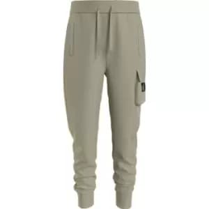 Calvin Klein Jeans Badge Jogging Pants - Beige