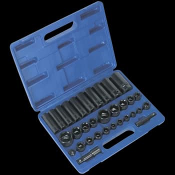 Sealey 32 Piece Combination Drive Impact Socket Set Combination