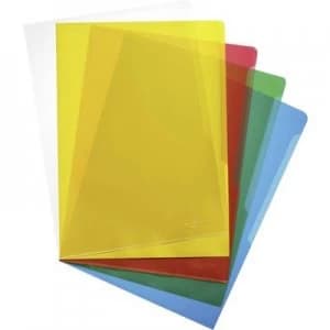 Durable Plastic sleeve 2337 A4 Polypropylene 0.12mm Transparent, Yellow, Red, Green, Blue 233700 100 pcs