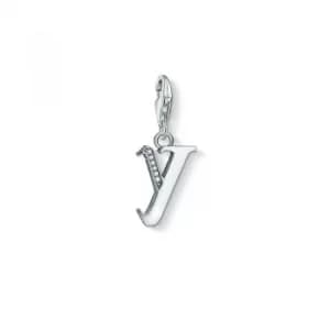 Ladies Thomas Sabo Sterling Silver Charm Club Letter Y Charm