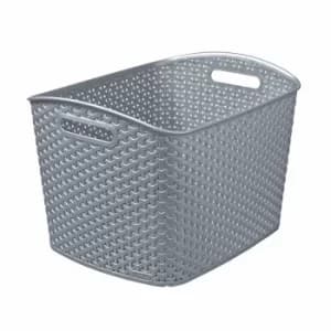 Curver My Style XL Basket 28 Litre, Grey