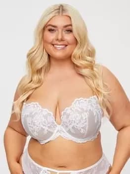 Ann Summers Bras The Icon Padded Fuller Bust Plunge White, Size 32F, Women