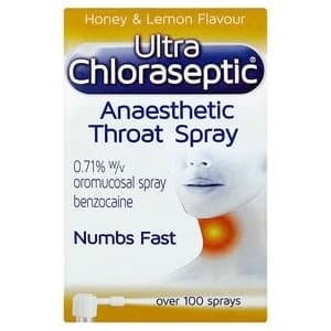 Ultra Chloraseptic Anaesthetic Throat Spray Honey and Lemon