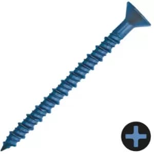 DEWALT 6.3 x 127mm Countersunk Concrete Screw - Pack of 100 - Blue