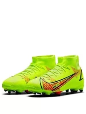 Nike Junior Mercurial Superfly 8 Mg Academy Football Boots, Red, Size 3