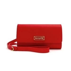 Loungefly Red Pin Trader Crossbody Bag