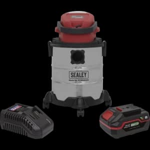 Sealey PC20VCOMBO4 Wet & Dry Cordless Vacuum Cleaner