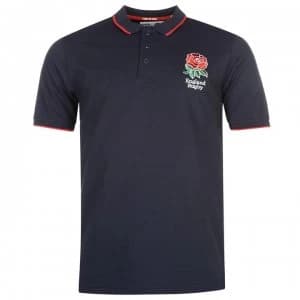 RFU England Rugby Core Polo Shirt Mens - Navy