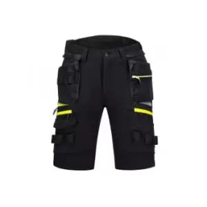 Portwest Mens Detachable Holster Pocket Shorts (30R) (Black)