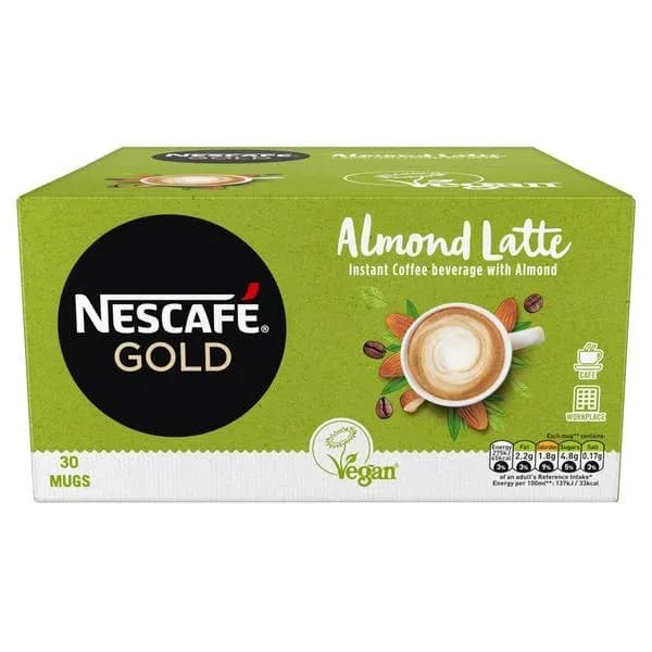 Nescafe Gold Almond Latte Coffee 30 Sachets