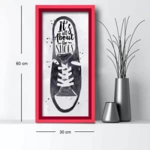 3060AHS-017 Multicolor Decorative Framed MDF Painting