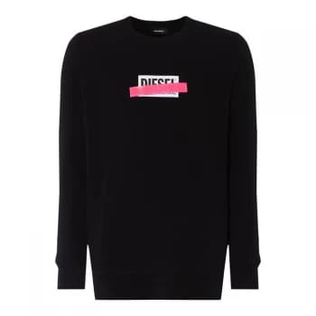 Diesel Neon Logo Sweatshirt - 900 Black