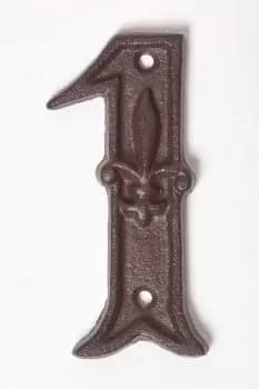 Cast Iron House number, 1