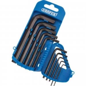 Draper 10 Piece Hexagon Allen Key Set Imperial