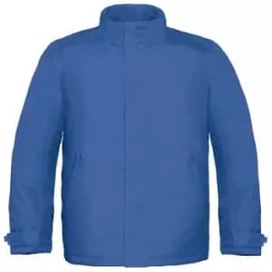 B&C Mens Real+ Premium Windproof Thermo-Isolated Jacket (Waterproof PU Coating) (3XL) (Royal)