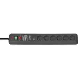 Brennenstuhl 1159541376 Surge protection power strip 6x Anthracite FR connector