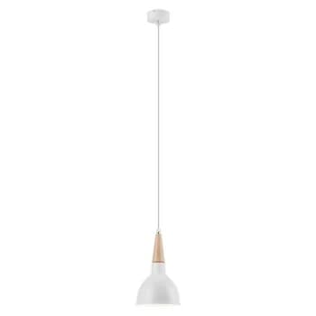 Lamkur Lighting - Francesca Dome Pendant Ceiling Lights White, 1x E27