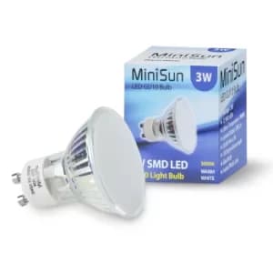 Pack of 10 3W GU10 Warm White LED Bulbs