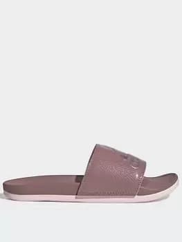 adidas Adilette Comfort Slides, Brown, Size 10, Women