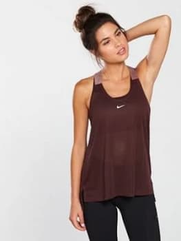 Nike Training Elastika Tank Burgundy Burgundy Size L Women