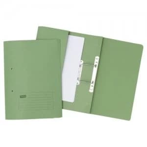 Forever Pocket Spiral File Foolscap Green PK25