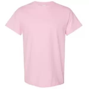 Gildan Mens Heavy Cotton Short Sleeve T-Shirt (S) (Light Pink)