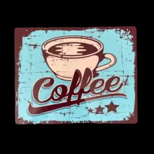 Geko Vintage Metal Sign - Retro Coffee Sign