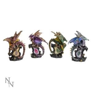 Protector Dragons Set of 4 Statue