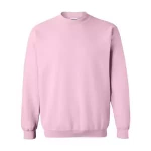 Gildan Heavy Blend Unisex Adult Crewneck Sweatshirt (L) (Light Pink)