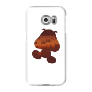 Nintendo Super Mario Goomba Silhouette Phone Case - Samsung S6 Edge - Snap Case - Gloss