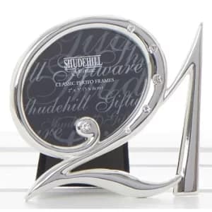 Silver Diamante Frame Birthday 21st