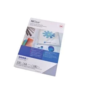 GBC HiClear Binding Covers A3 Clear Pack of 100