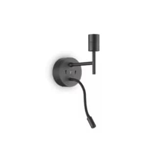 Set Up Wall Light + Reading Light Black Without Shade 3000K