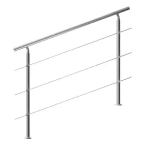 Banister Stainless Steel 150cm 3 Crosspieces