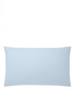 Catherine Lansfield Soft N Cosy Brushed Cotton Housewife Pillowcase Pair - Blue