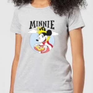 Disney Mickey Mouse Queen Minnie Womens T-Shirt - Grey - 3XL