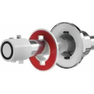 Shower Curtain Rail Telescopic Rod Stick n Lock Easy Fit Chrome Bathroom - Croydex