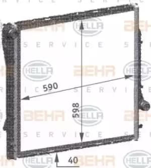 x1 Behr Heat Exchanger 8MK376718-754 Genuine replacement part for Car Made in CN