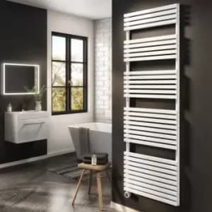 White Electric Towel Radiator 1.2kW with WiFi Thermostat - H1800xW600mm - IPX4 Bathroom Safe